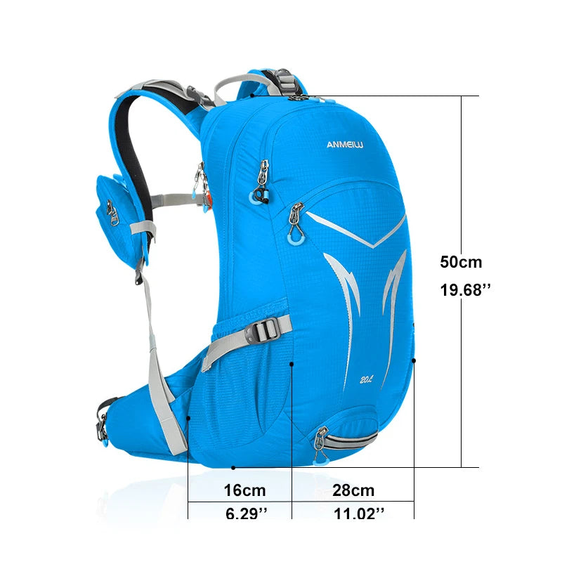 20L Hiking Trekking Backpack, Men Outdoor Sport Bag, Waterproof Climbing Hiking Rucksack Mountaineering Backpack with Rain Cover